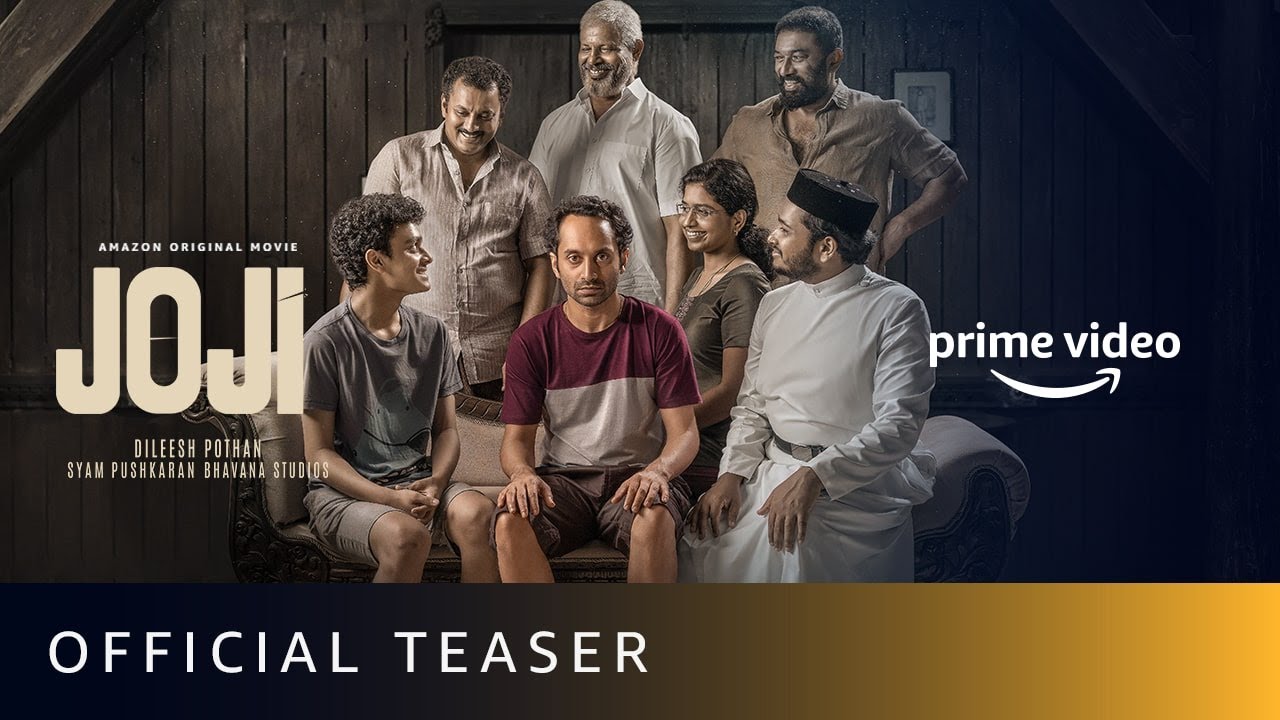 Joji - Official Teaser | Fahadh Faasil, Baburaj, Shammi Thilakan | Amazon Original Movie | April 7