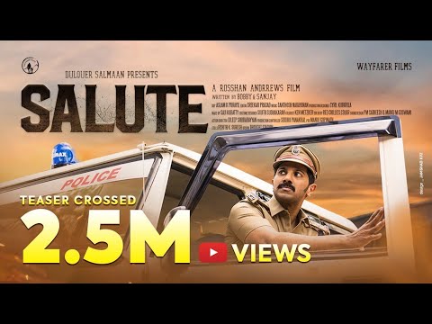 Salute  Movie Teaser | Dulquer Salmaan | Rosshan Andrrews | Bobby & Sanjay | Santhosh Narayanan